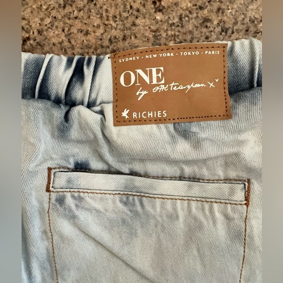 One Teaspoon Richie Denim shorts in Anarchy color size 28 AU/6 US NWT - Picture 9 of 11